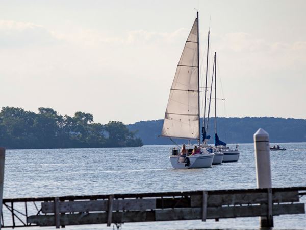 Sailboats on Lake Mendota