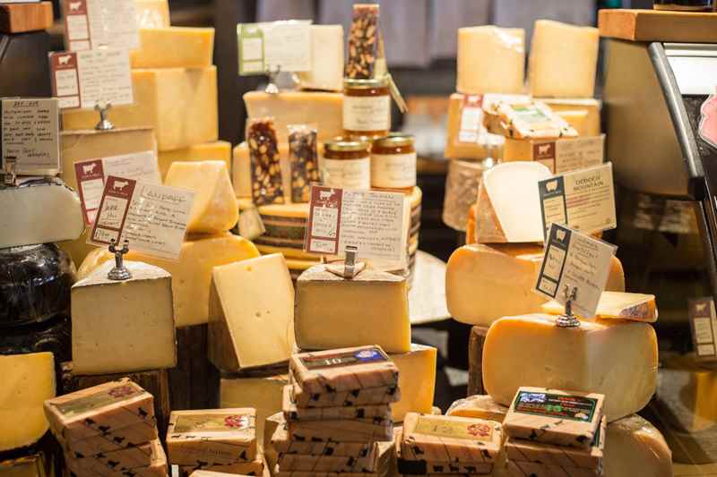 cheese display at fromagination cheese display at fromagination